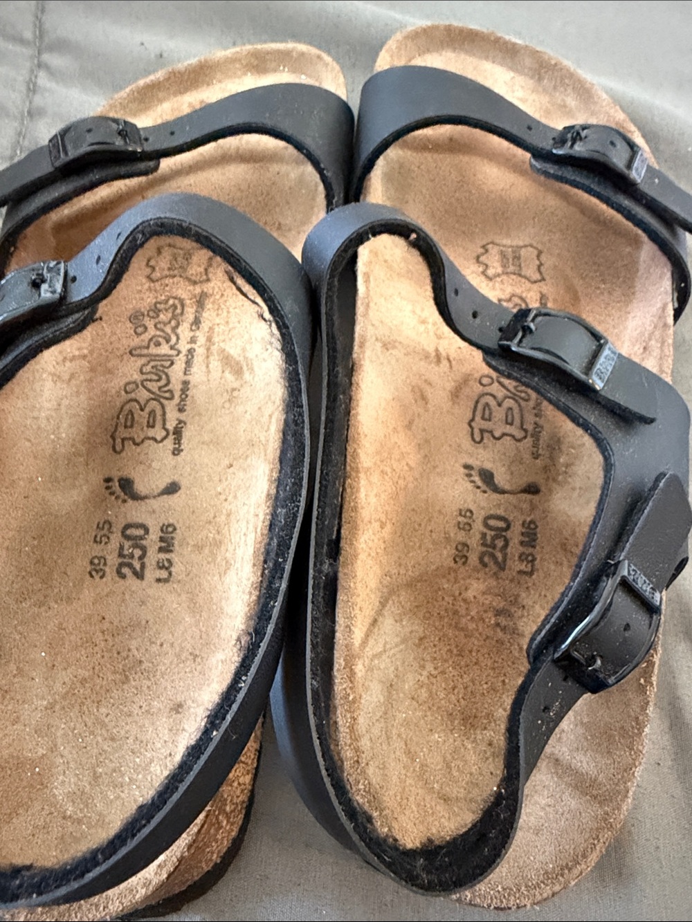 Birkenstock Black Double Buckle Sandals - Picture 5 of 6
